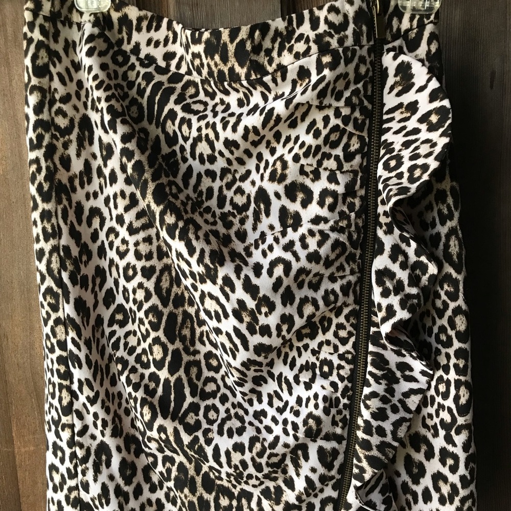 Cheetah print skirt